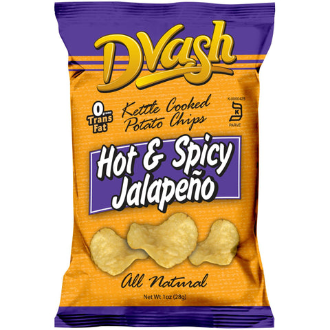 Dvash - Kettle Cooked Potato Chips - Jalapeno - 80/1 oz