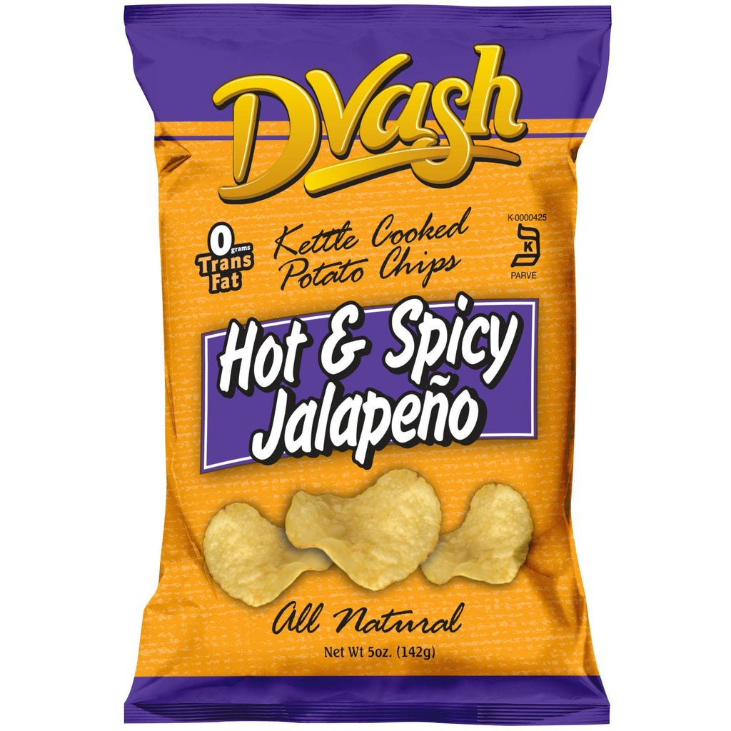 Dvash - Kettle Cooked Potato Chips - Jalapeno - 12/5 oz
