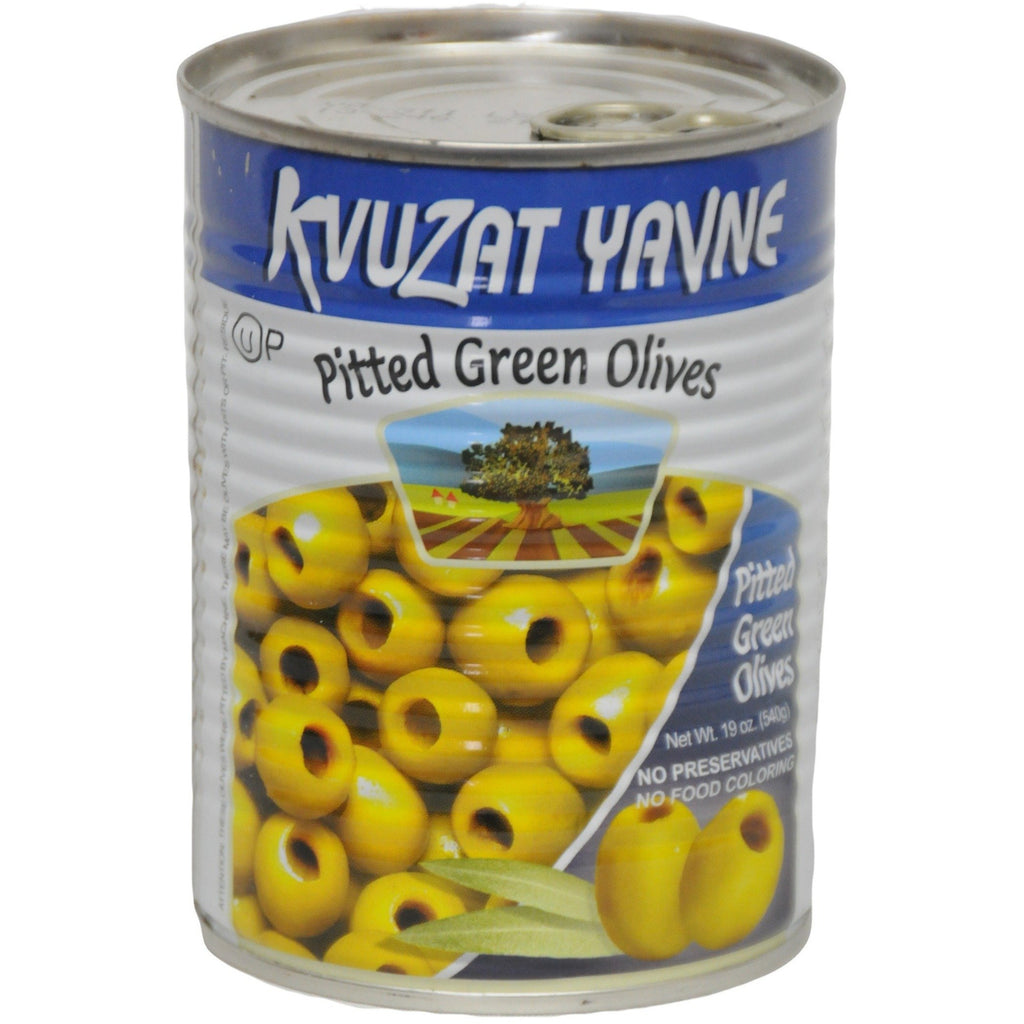 Green Pitted Olives 24/19 oz